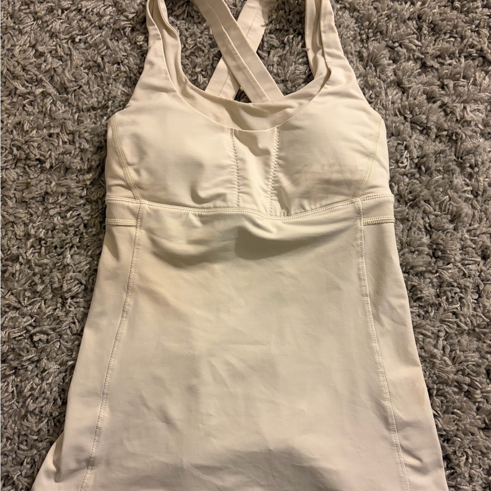 lululemon athletica Cream Tank Top